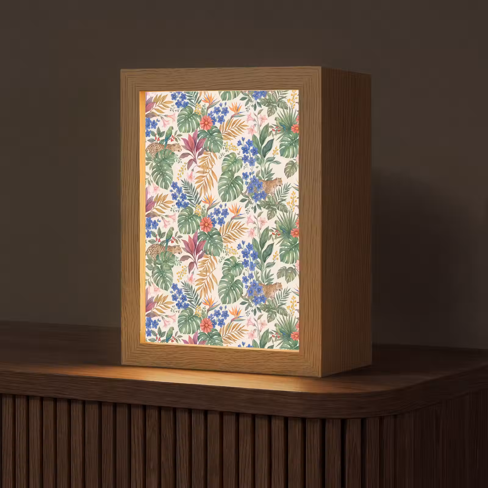 Gepersonaliseerde Lightbox - Kat - Jungle - Dieren — 1