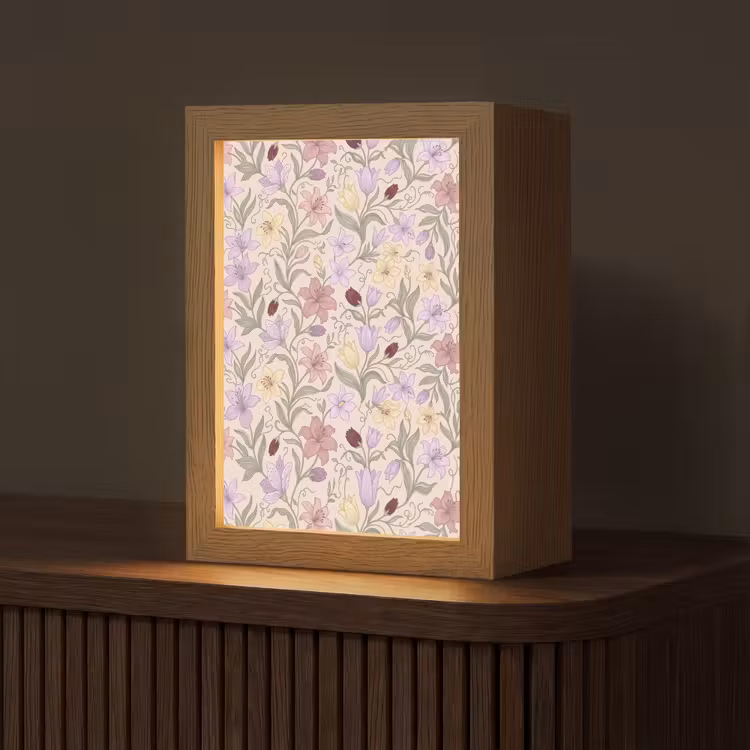 Gepersonaliseerde Lightbox - Bloemen - Illustratie - Botanisch — 1
