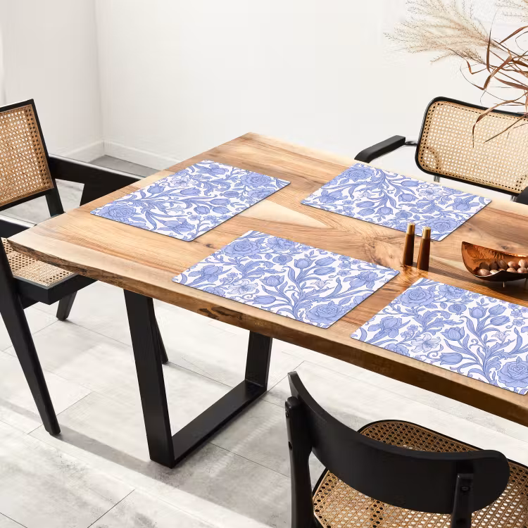 Placemat - 6 stuks - Botanisch - Design - Klassiek — 3