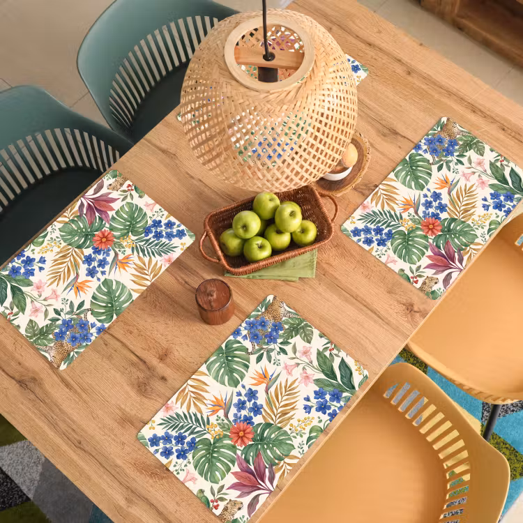 Placemat - 6 stuks - Kat - Jungle - Dieren — 4