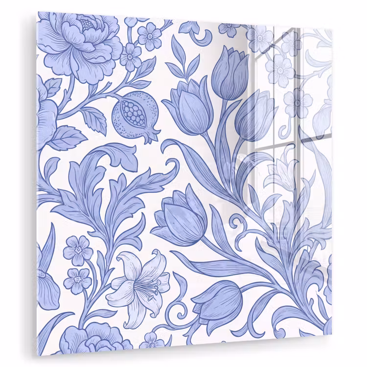 Glas schilderij - Botanisch - Design - Klassiek — 1