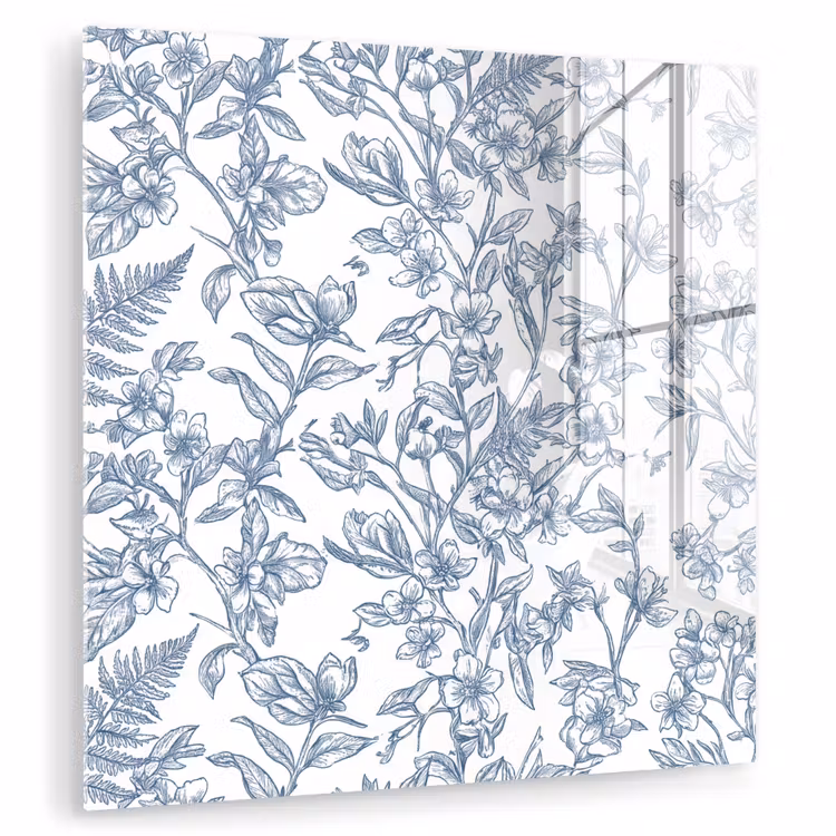 Glas schilderij - Planten - Botanisch - Vintage — 1