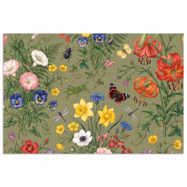 Poster - Bloemen - Insecten - Natuur — 1