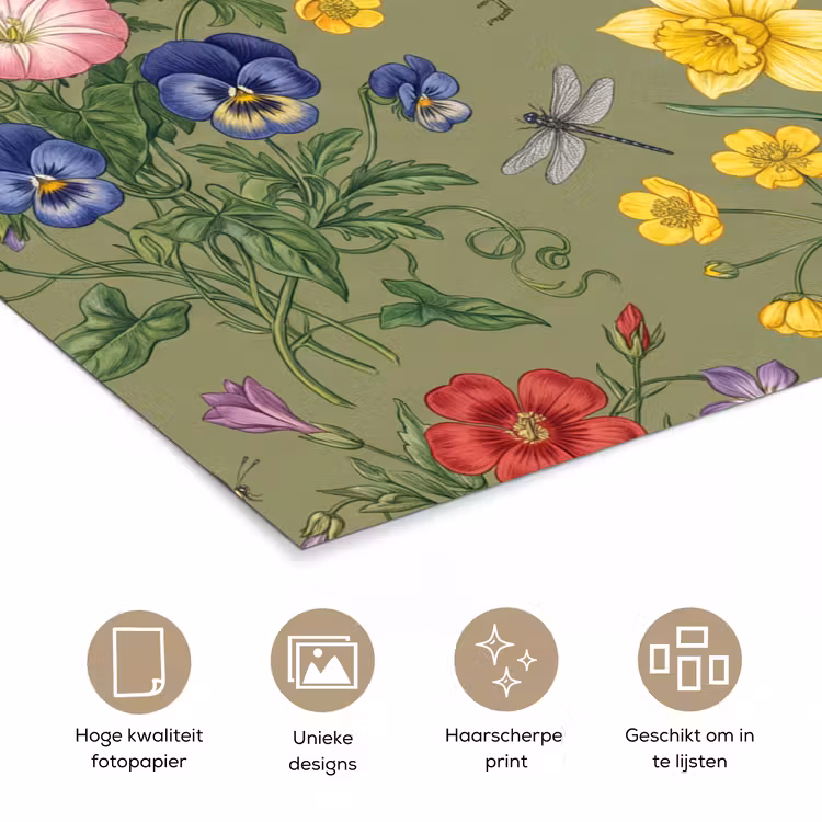 Poster - Bloemen - Insecten - Natuur — 5