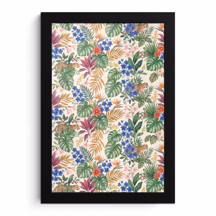 Poster met lijst - Kat - Jungle - Dieren — 1