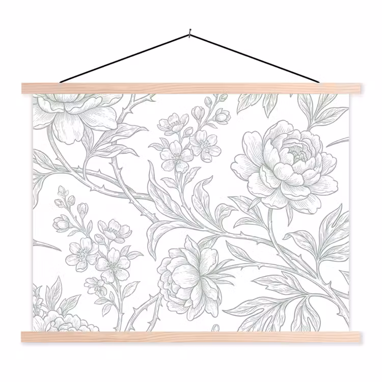Schoolplaat - Vogel - Bloemen - Natuur — 1