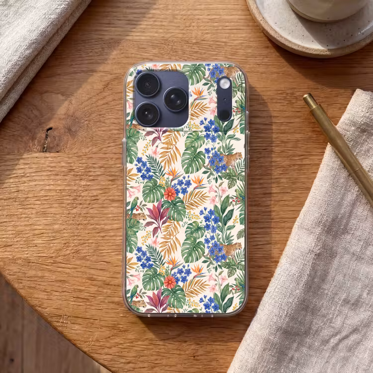 Telefoonhoesje Softcase - Kat - Jungle - Dieren — 2