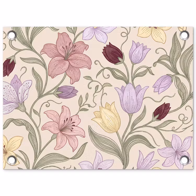 Tuinposter - Bloemen - Illustratie - Botanisch — 1
