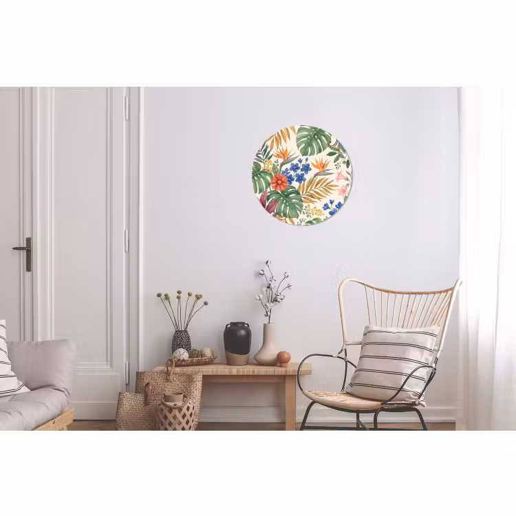 Wandcirkel - Aluminium - Kat - Jungle - Dieren — 2