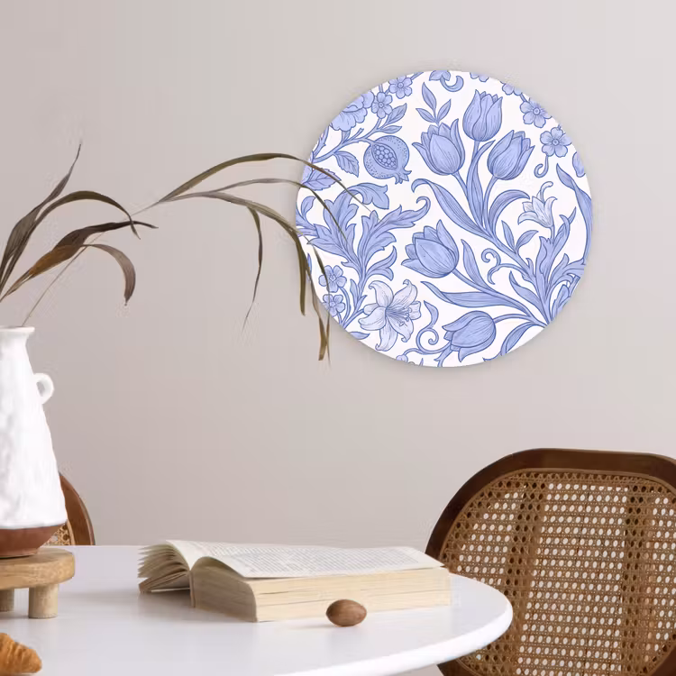 Wandcirkel - Glas - Botanisch - Design - Klassiek — 4