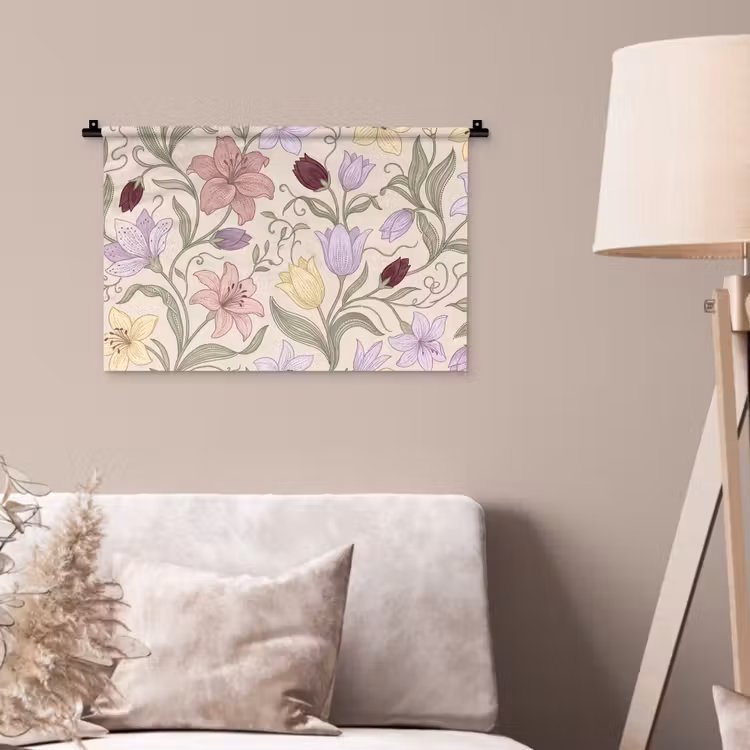 Wandkleed - Bloemen - Illustratie - Botanisch — 2