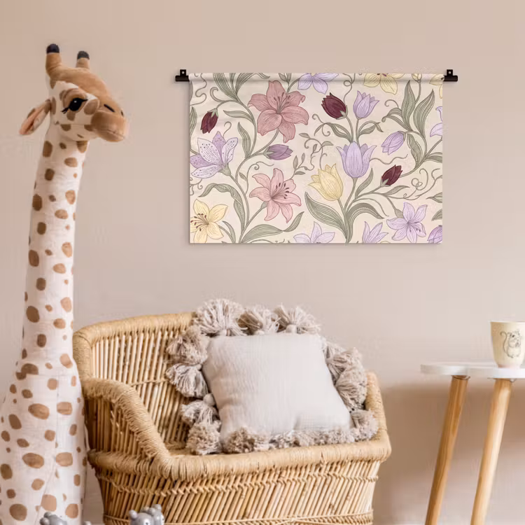 Wandkleed - Bloemen - Illustratie - Botanisch — 5