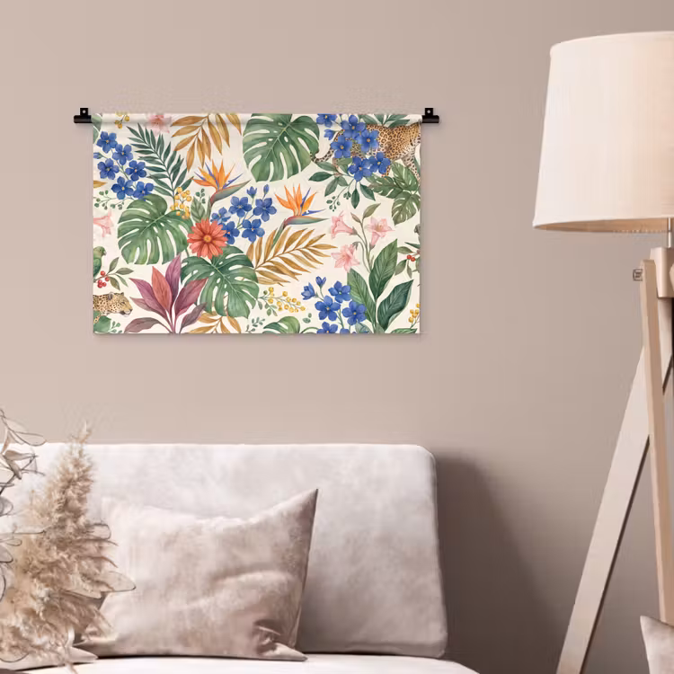 Wandkleed - Kat - Jungle - Dieren — 2