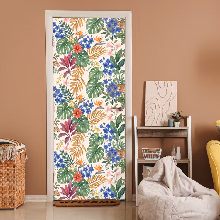 Deursticker - Kat - Jungle - Dieren — 2