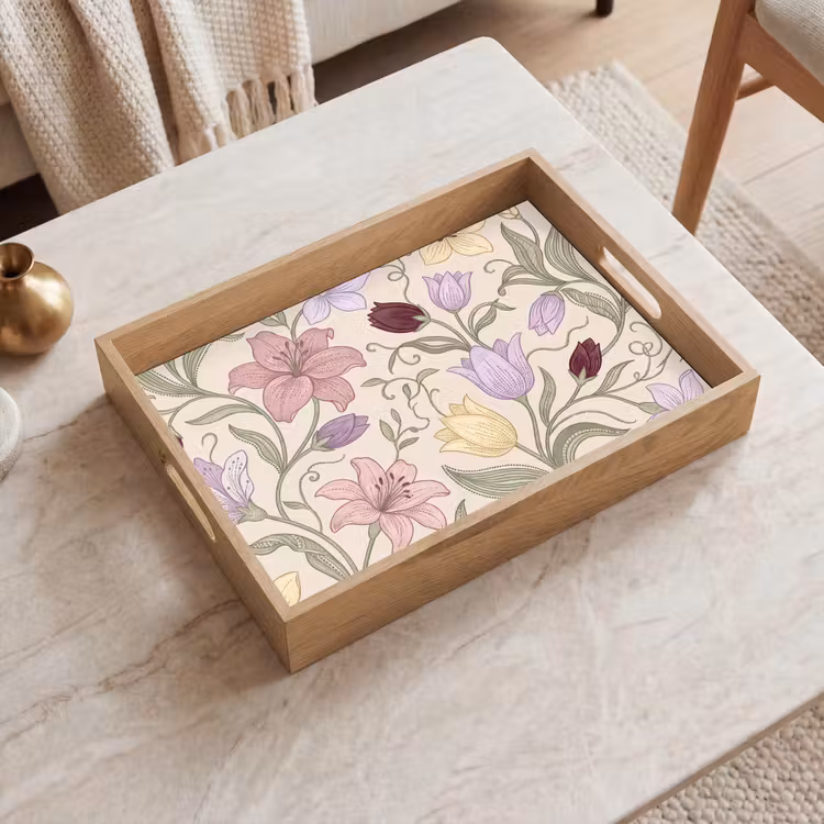 Dienblad - Bloemen - Illustratie - Botanisch — 2