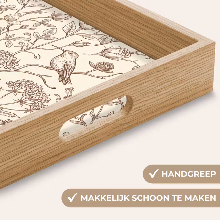 Dienblad - Natuur - Vogels - Tekening — 5