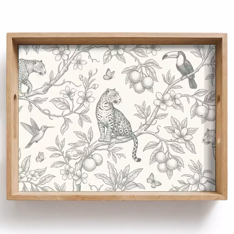 Dienblad - Vogel - Natuur - Illustratie — 1