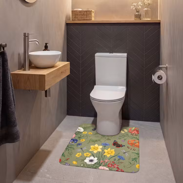 Wc Mat - Bloemen - Insecten - Natuur — 2