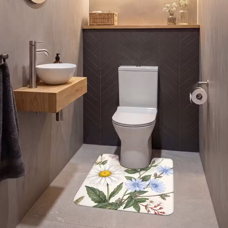 Wc Mat - Botanisch - Illustratie - Kleurrijk — 2