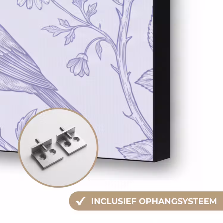 Art Frame - Bloemen - Vogel - Tekening — 6