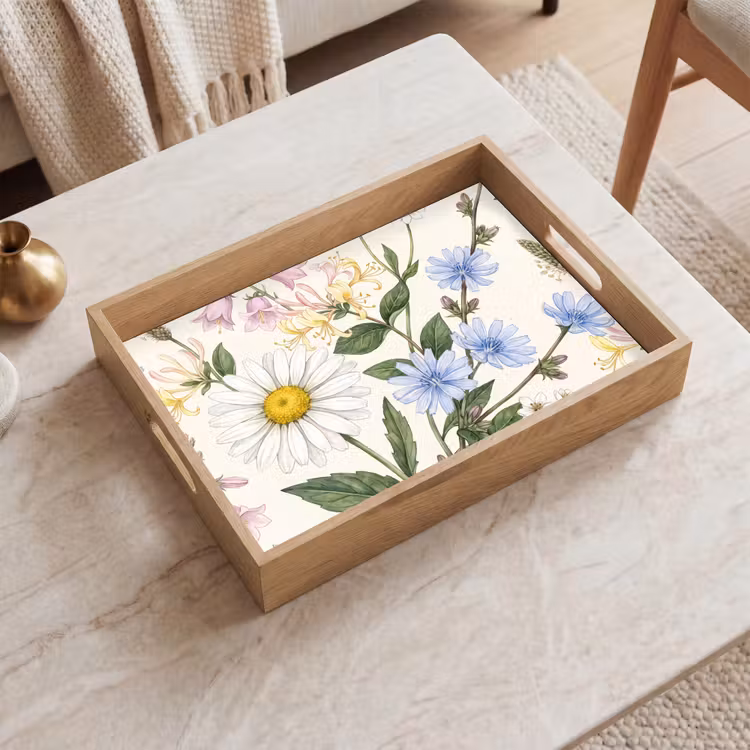 Dienblad - Botanisch - Illustratie - Kleurrijk — 2