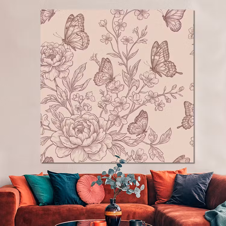 Forex - Vlinder - Bloemen - Patroon — 3