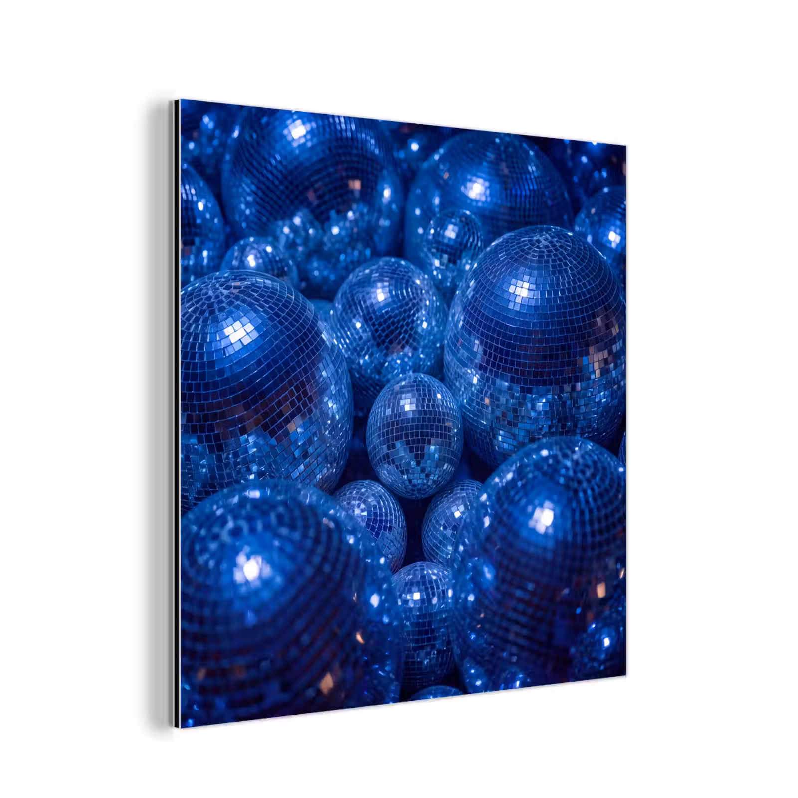 Aluminium schilderij - Discobal - Feest - Blauw — 1
