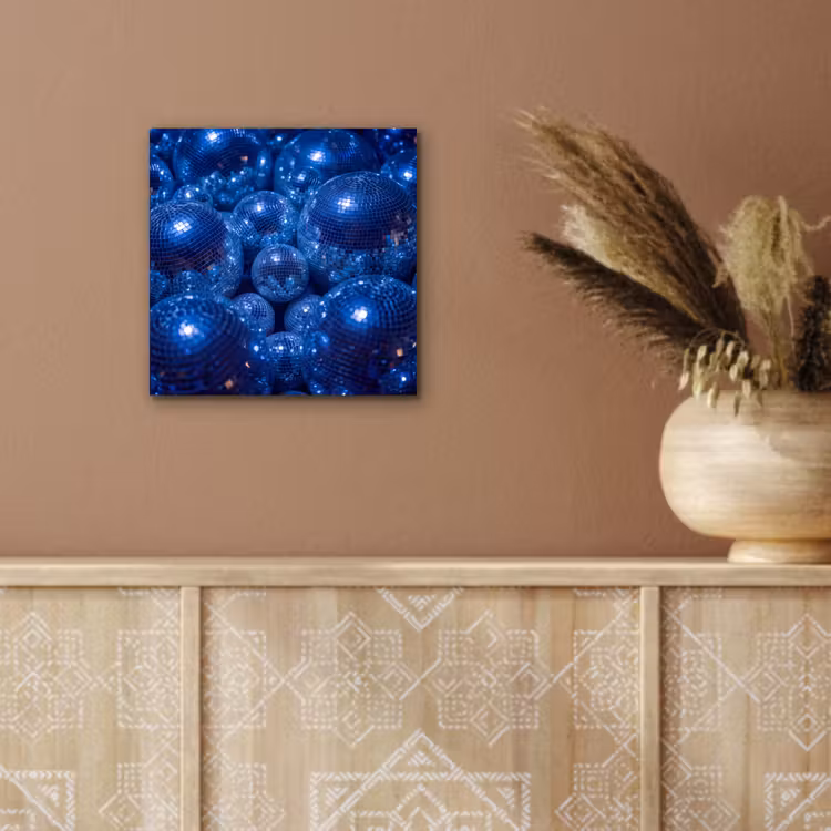 Aluminium schilderij - Discobal - Feest - Blauw — 5