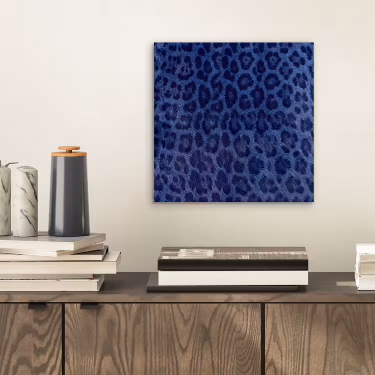 Aluminium schilderij - Patroon - Blauw - Abstract — 2