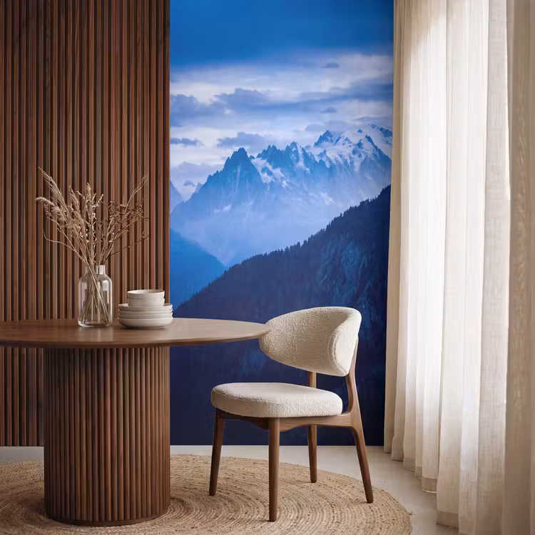 Behang - Bergen - Sneeuw - Blauw — 4