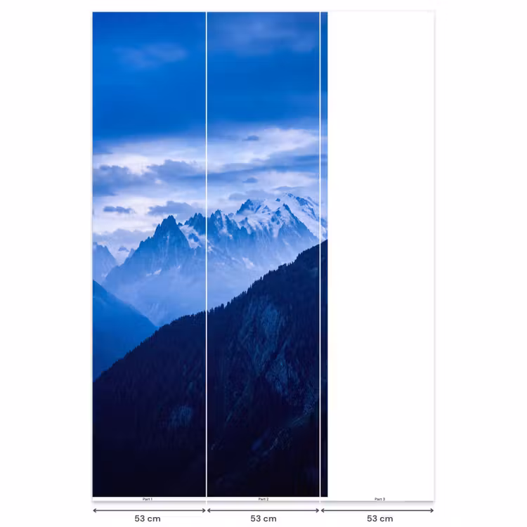 Behang - Bergen - Sneeuw - Blauw — 6