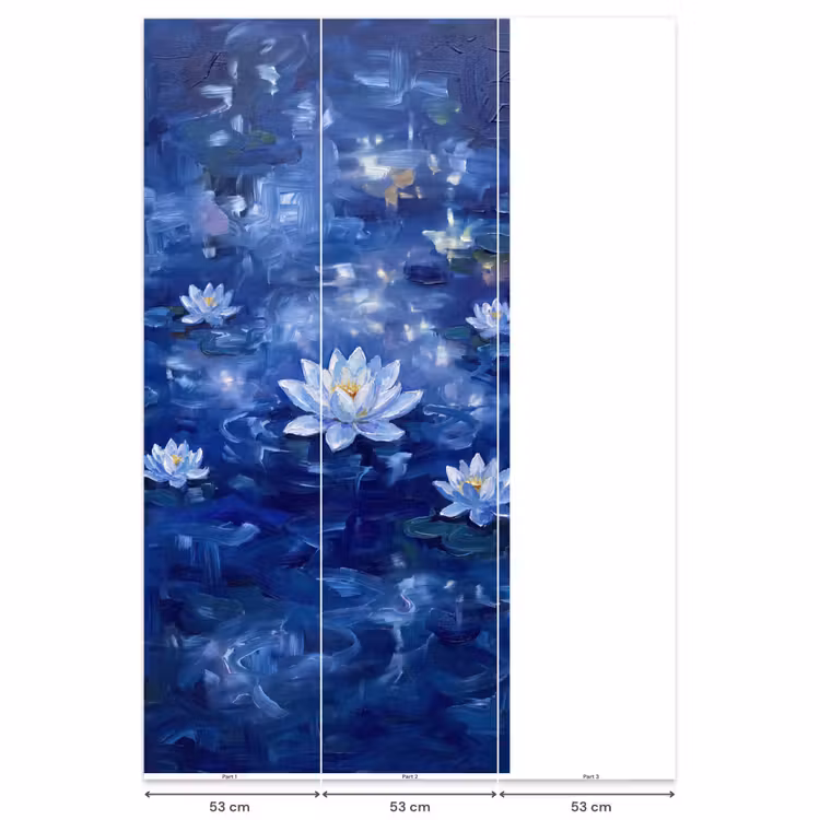 Behang - Blauwe waterlelie - Water — 6