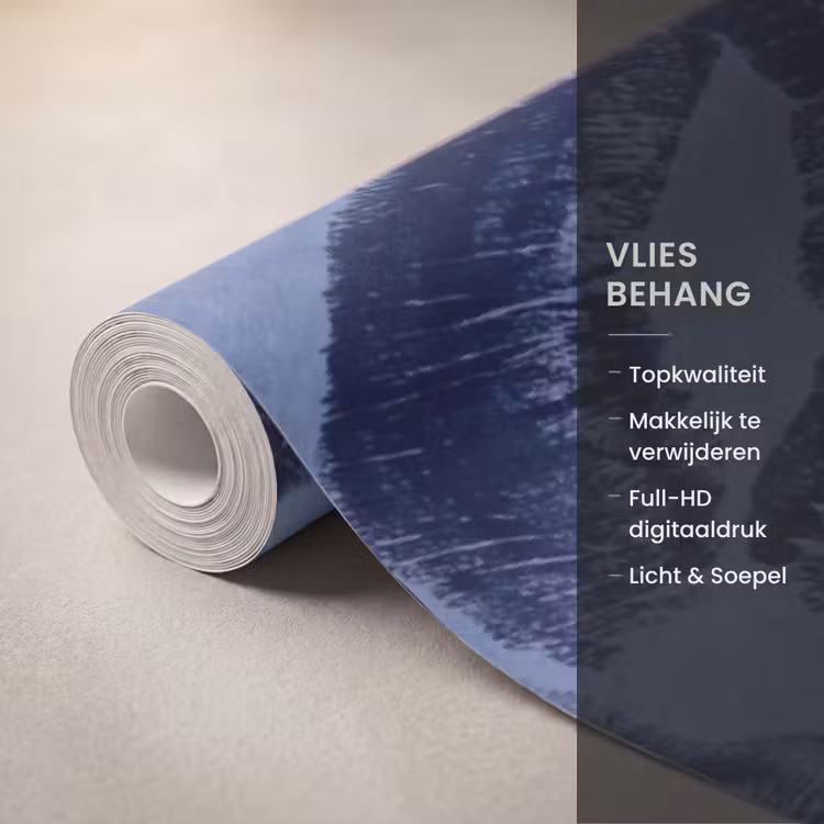 Behang - Lippen - Patroon - Blauw — 3