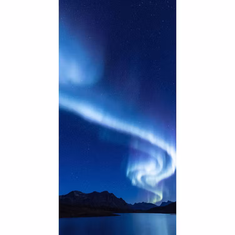 Behang - Noorderlicht - Bergen - Natuur — 2