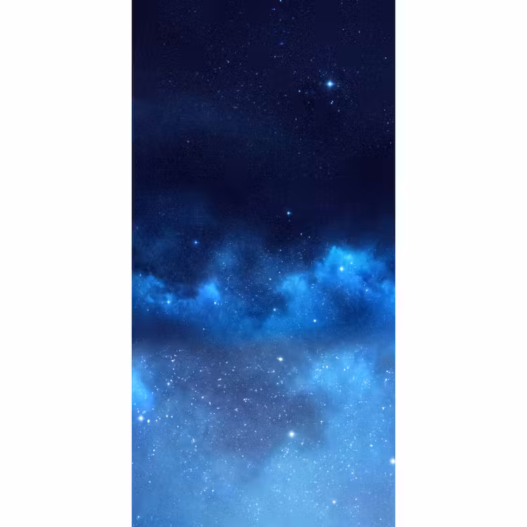 Behang - Sterrenhemel - Nevels - Blauw — 2