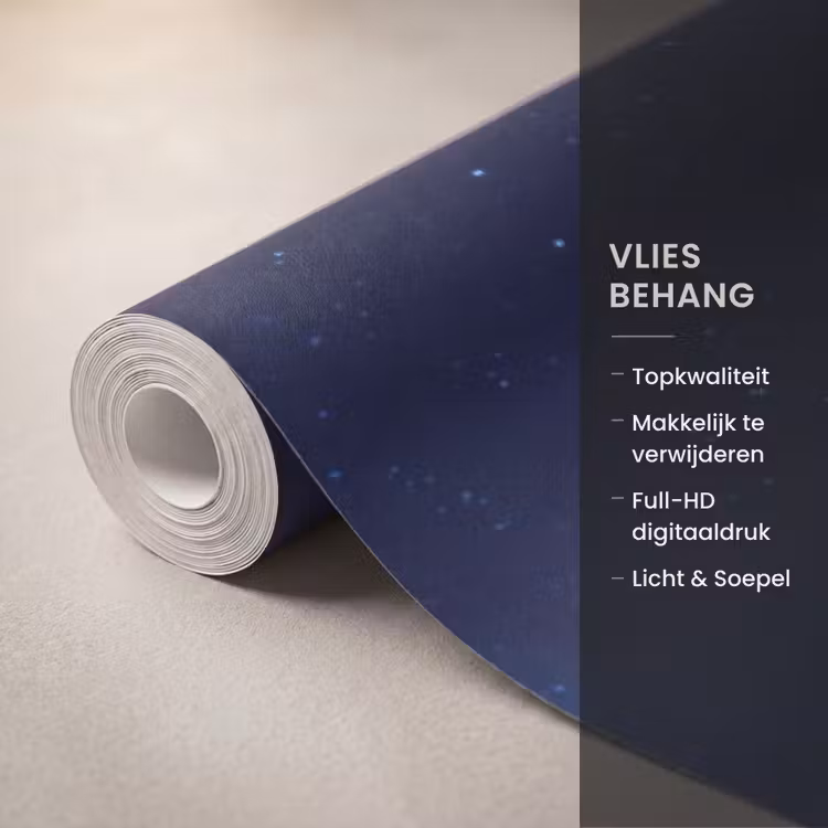 Behang - Sterrenhemel - Nevels - Blauw — 3