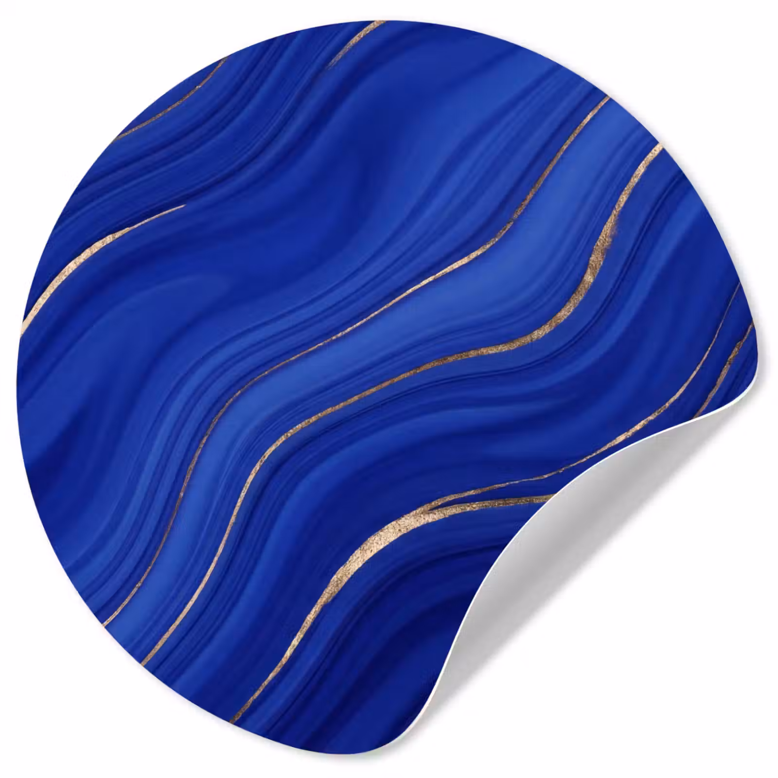 Behangcirkel - Abstract - Lijnen - Blauw — 1