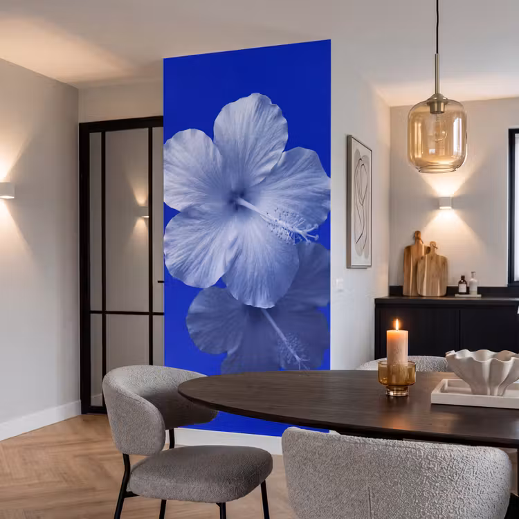 Behang - Bloemen - Blauw - Natuur — 5