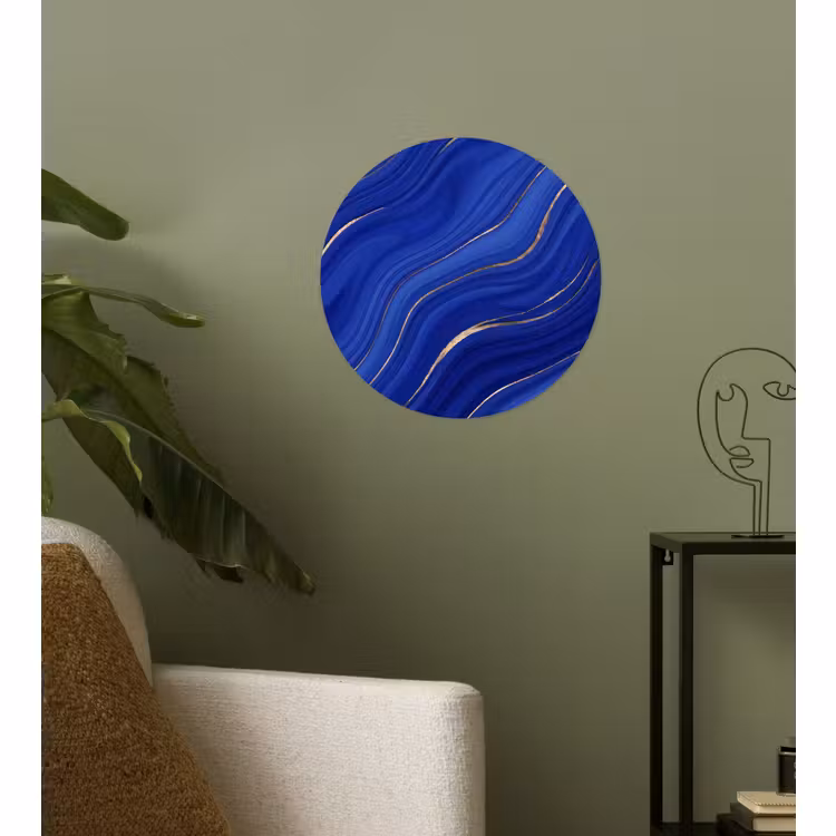 Behangcirkel - Abstract - Lijnen - Blauw — 3