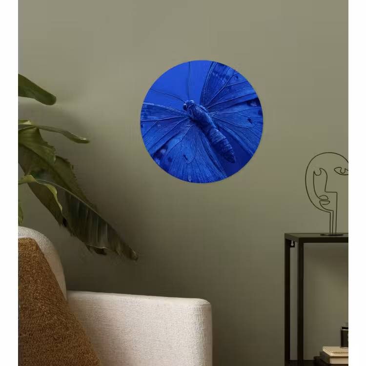 Behangcirkel - Blauwe vlinder - Insect — 3