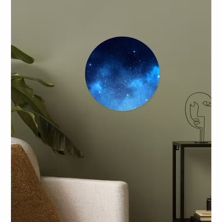 Behangcirkel - Sterrenhemel - Nevels - Blauw — 3