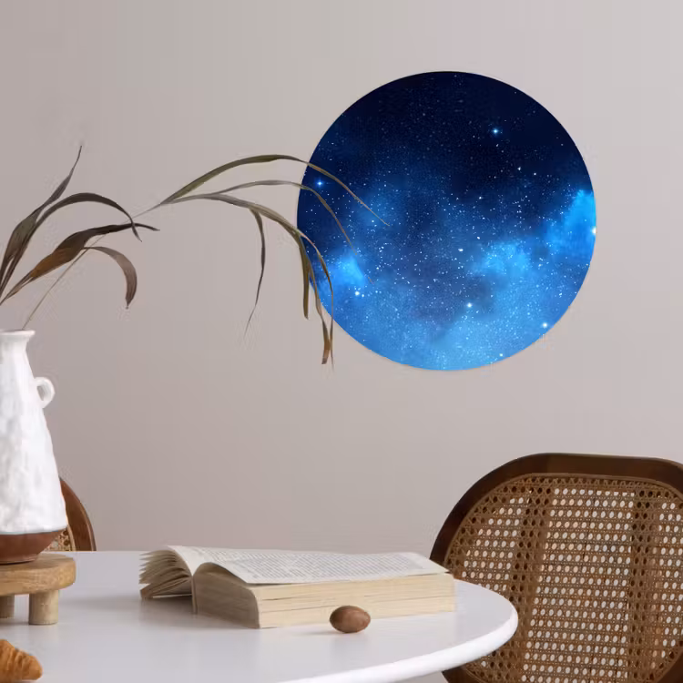Behangcirkel - Sterrenhemel - Nevels - Blauw — 4