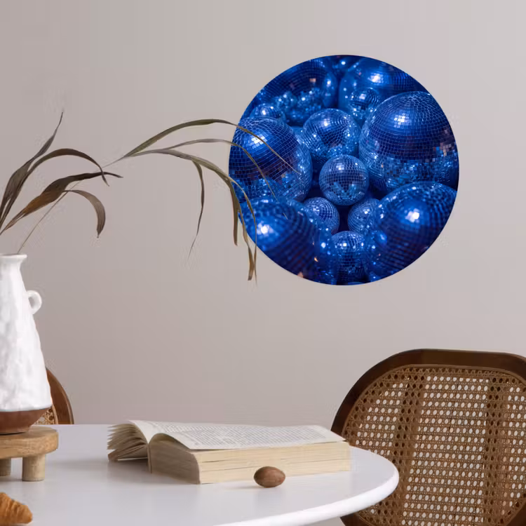 Behangcirkel - Discobal - Feest - Blauw — 4