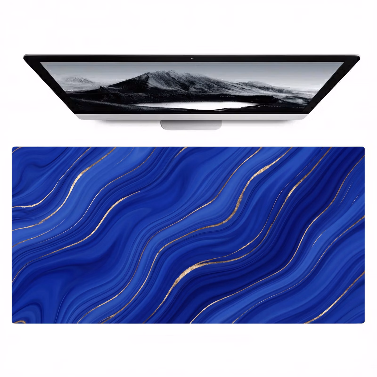 Bureau onderlegger - Abstract - Lijnen - Blauw — 1