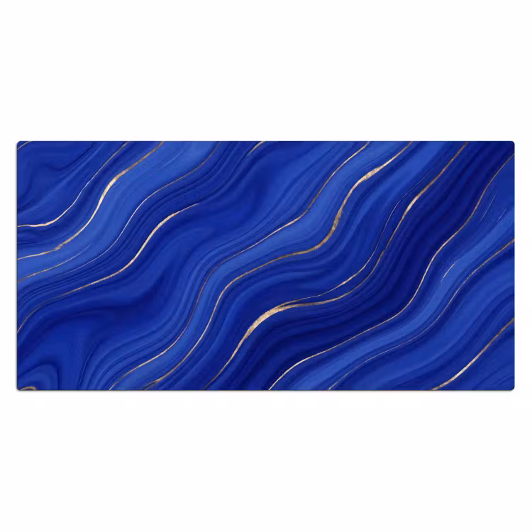 Bureau onderlegger - Abstract - Lijnen - Blauw — 2