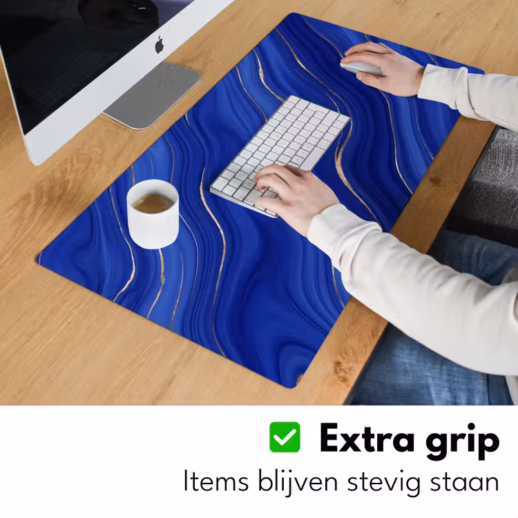 Bureau onderlegger - Abstract - Lijnen - Blauw — 6