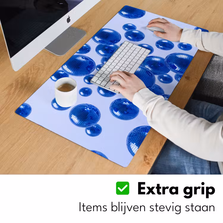 Bureau onderlegger - Blauwe disco bal — 6