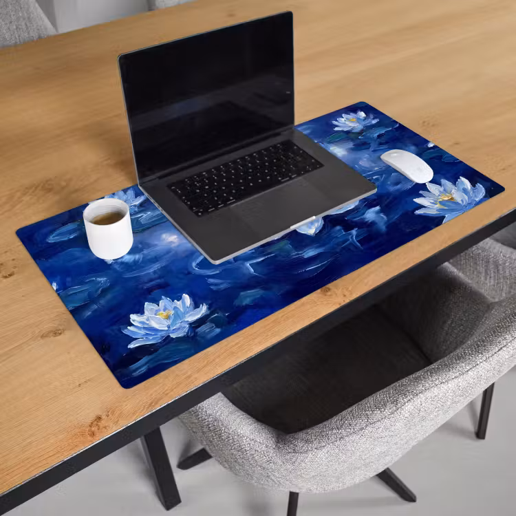 Bureau onderlegger - Blauwe waterlelie - Water — 3