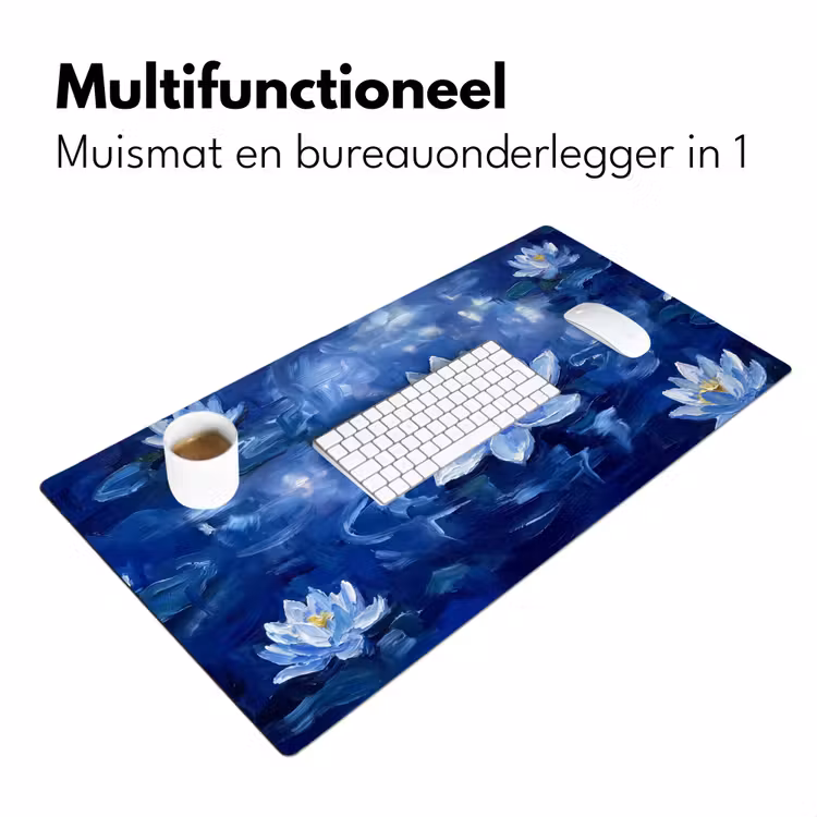 Bureau onderlegger - Blauwe waterlelie - Water — 7