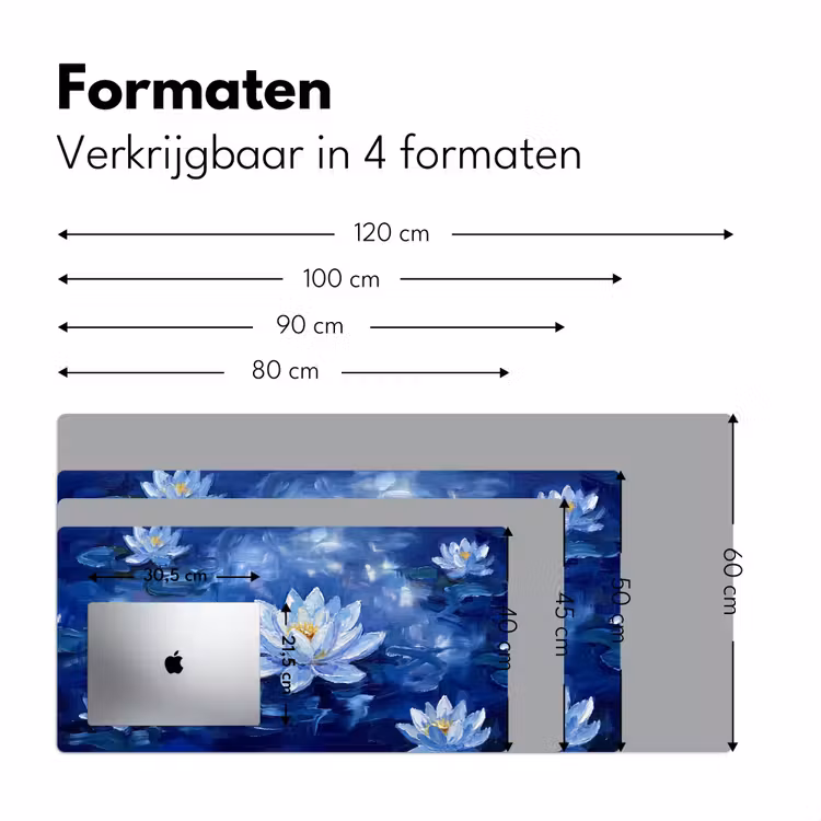 Bureau onderlegger - Blauwe waterlelie - Water — 8